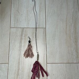 Handmade necklace with 2 interchangeable charms